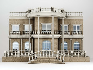 BUILDING HOUSE 3D 模型