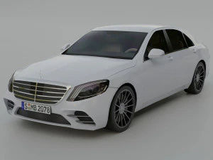 梅赛德斯-奔驰S级轿车 3D 模型