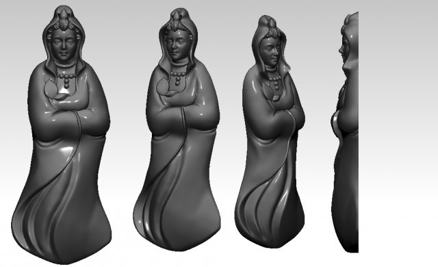Lady Budha 3D-Druckmodell .c4d .max .obj .3ds .fbx .stl .blend 