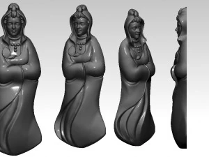 Lady Budha 3D Print Model