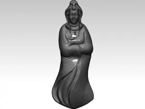 Lady Budha 3D Print Model