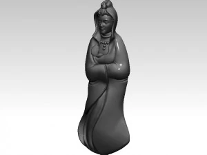 Lady Budha 3D Print Model