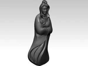 Lady Budha 3D Print Model