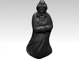 Lady Budha 3D Print Model