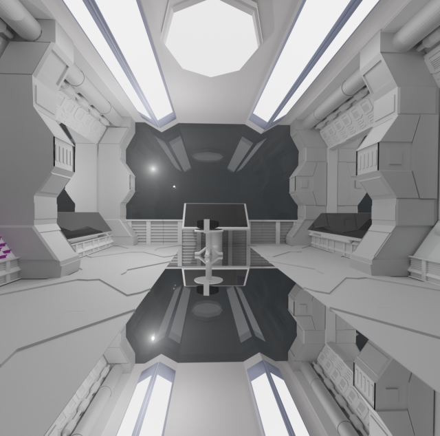 Space cabin 3D Модель .c4d .max .obj .3ds .fbx .stl .blend 
