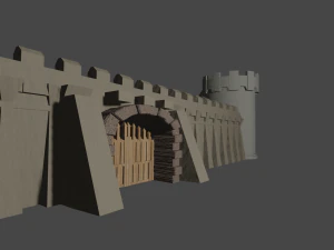 Castlewall 3D Model