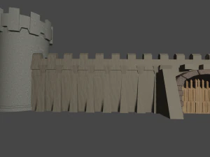 Castlewall 3D Model
