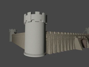 Castlewall 3D Model
