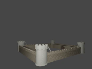 Castlewall 3D Model