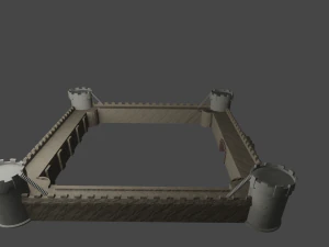 Castlewall 3D Model