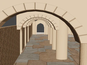 Castle Yard 3D Model