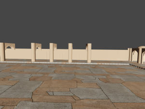 Castle Yard 3D Модель