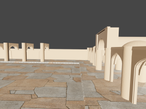 Castle Yard 3D Модель