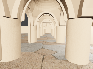 Castle Yard 3D Модель