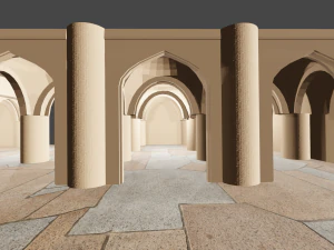 Castle Yard 3D Model