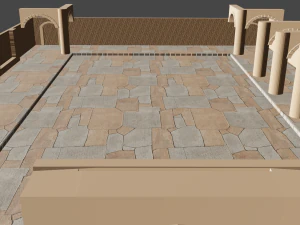 Castle Yard 3D Model