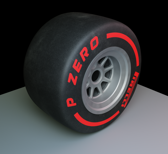 Wheel for formula 1 car 3D-Modell .c4d .max .obj .3ds .fbx .stl .blend 