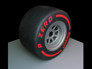 Wheel for formula 1 car 3D मॉडल