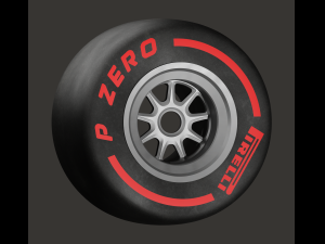 Wheel for formula 1 car 3D-Modell