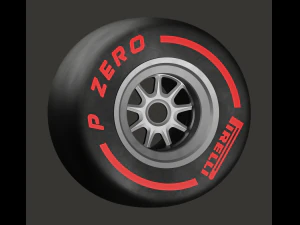 Wheel for formula 1 car 3D Model