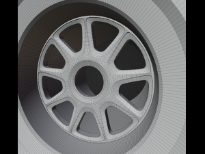 Wheel for formula 1 car 3D-Modell