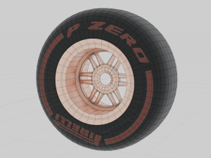 Free set of different wheels 3D Model