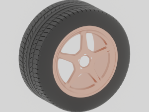 Free set of different wheels 3D Model