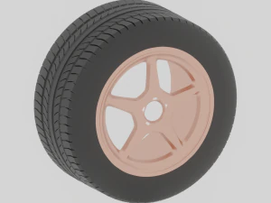Free set of different wheels 3D Model