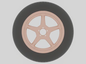Free set of different wheels 3D Model