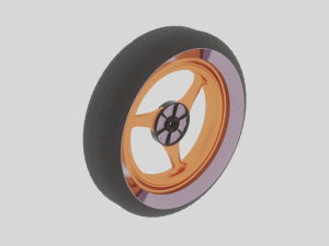 Free set of different wheels 3D Model