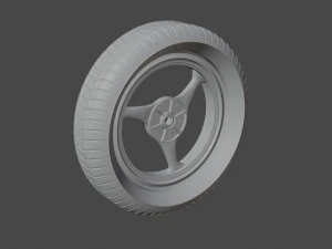Free set of different wheels 3D Model