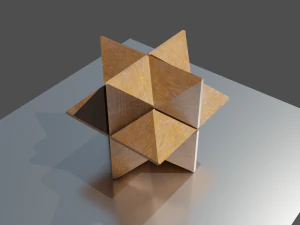 Rompecabezas de madera diamante Modelo 3D