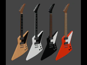 Esploratore di chitarra elettrica Modello 3D