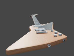 Electro guitar Explorer Modelo 3D