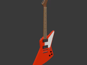 Electro guitar Explorer 3D Model
