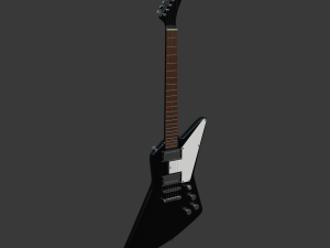 Electro guitar Explorer Modelo 3D