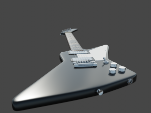 Electro guitar Explorer Modelo 3D