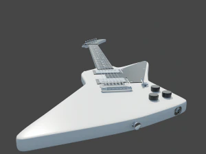 Electro guitar Explorer 3D Model