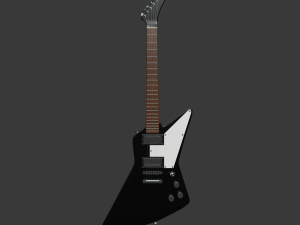 Electro guitar Explorer Modelo 3D