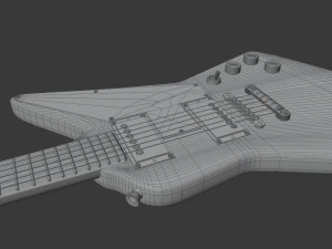 Electro guitar Explorer 3D Model
