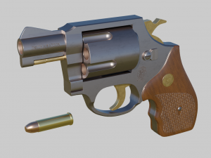 SmithWesson m36 revolver 3D Model
