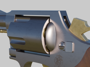 SmithWesson m36 revolver 3D 模型