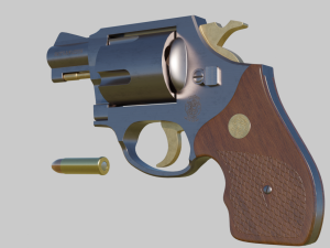 SmithWesson m36 revolver 3D 模型