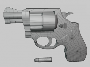 SmithWesson m36 revolver 3D 模型