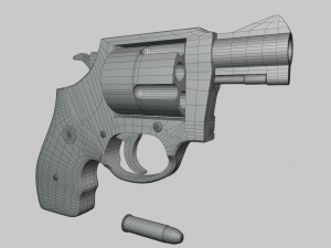 SmithWesson m36 revolver 3D 模型