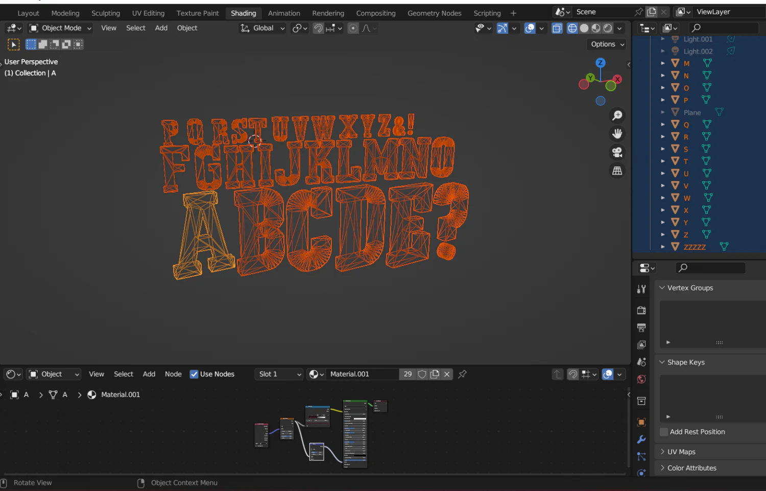 Complete Pack for 3D Alphabet Numbers 3D Model .c4d .max .obj .3ds .fbx .stl .blend 