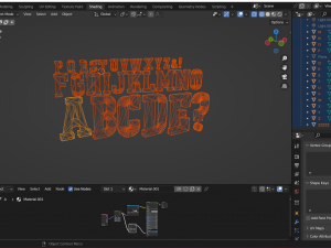 Complete Pack for 3D Alphabet Numbers 3D Model