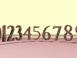 Complete Pack for 3D Alphabet Numbers 3D Model