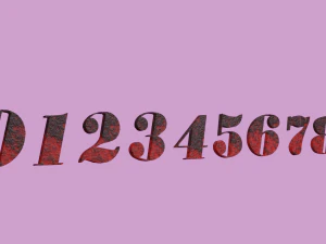 Complete Pack for 3D Alphabet Numbers 3D Model