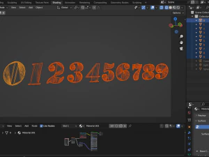 Complete Pack for 3D Alphabet Numbers 3D Model